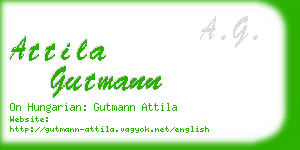 attila gutmann business card